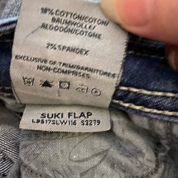 Silver Jeans Suki Flap Pockets Medium Blue Wash Stretch Size W27” L32” - Picture 12 of 12